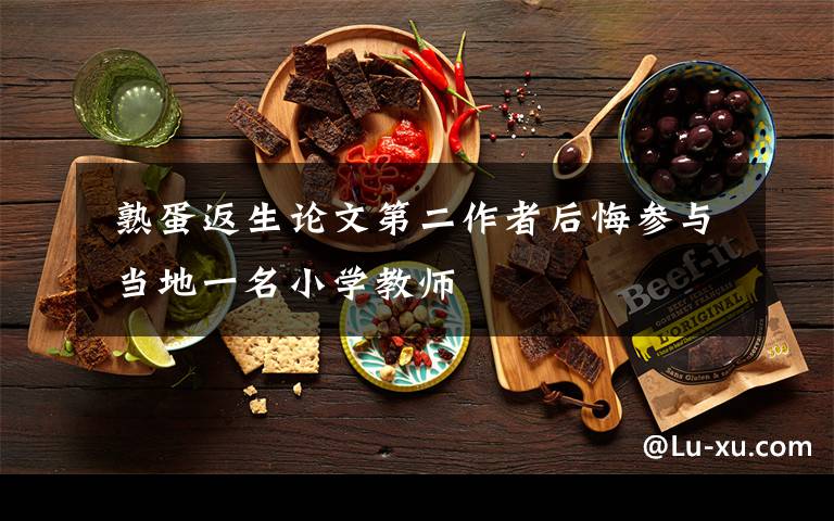 熟蛋返生论文第二作者后悔参与 当地一名小学教师