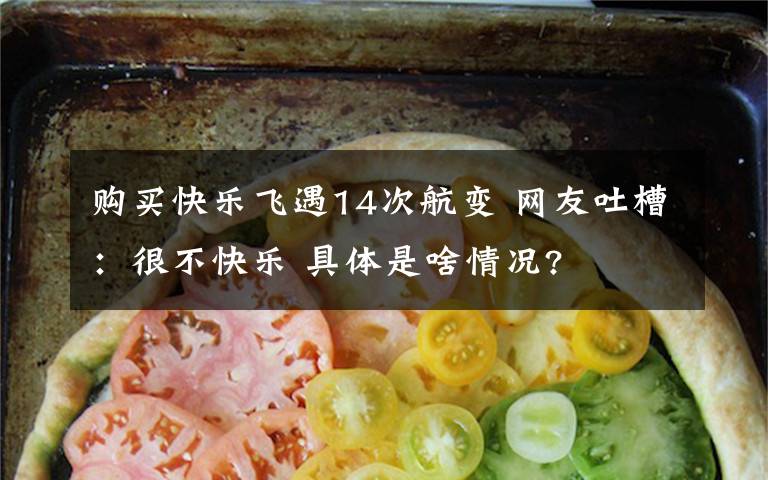 购买快乐飞遇14次航变 网友吐槽:很不快乐 具体是啥情况?