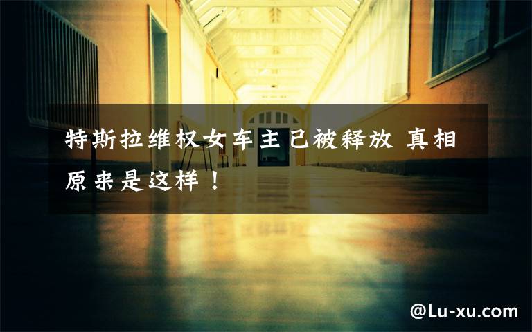 特斯拉维权女车主已被释放 真相原来是这样!