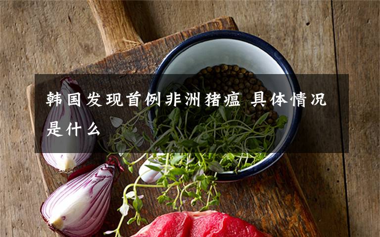 韩国发现首例非洲猪瘟 具体情况是什么