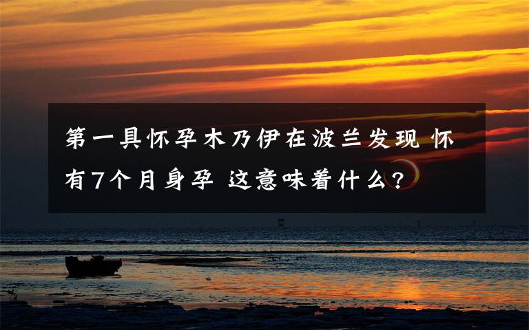 第一具怀孕木乃伊在波兰发现 怀有7个月身孕 这意味着什么?