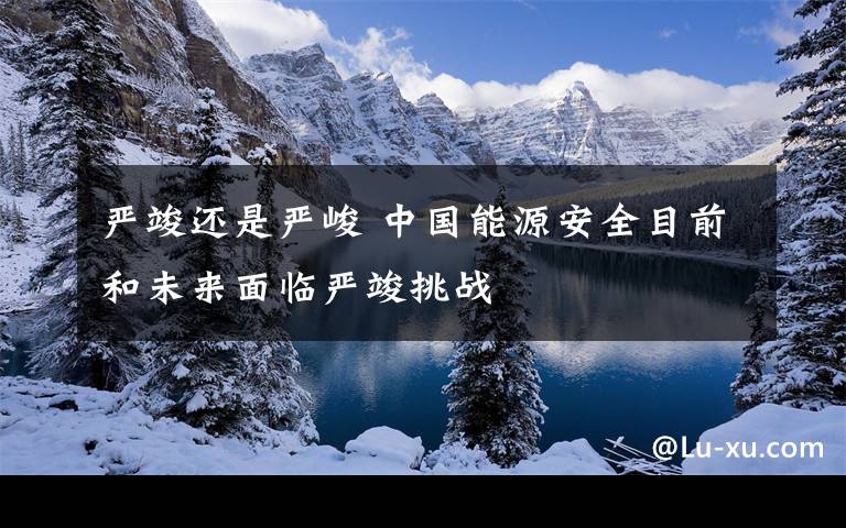 严竣还是严峻 中国能源安全目前和未来面临严竣挑战