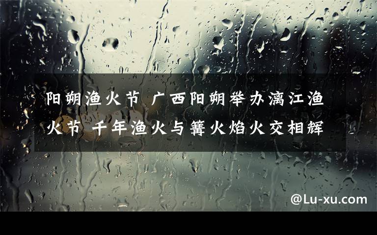 阳朔渔火节 广西阳朔举办漓江渔火节 千年渔火与篝火焰火交相辉映