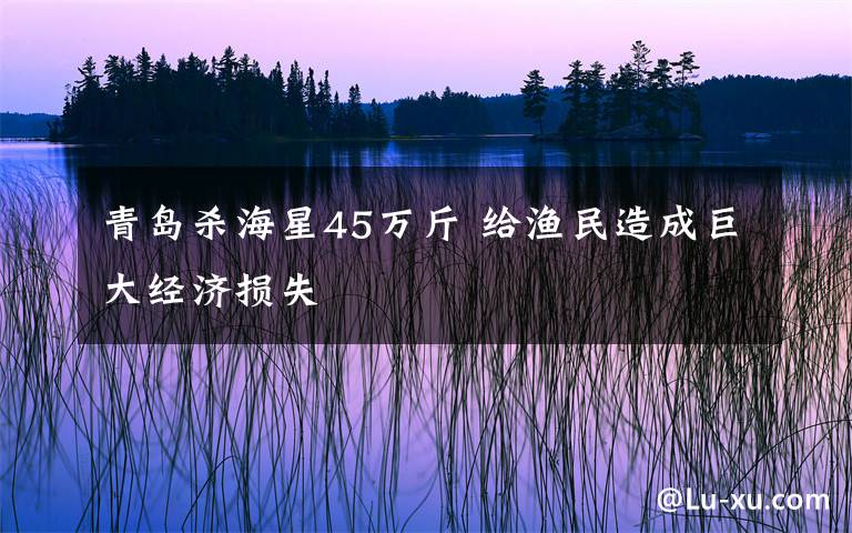 青岛杀海星45万斤 给渔民造成巨大经济损失