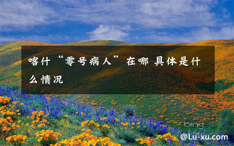 喀什“零号病人”在哪 具体是什么情况