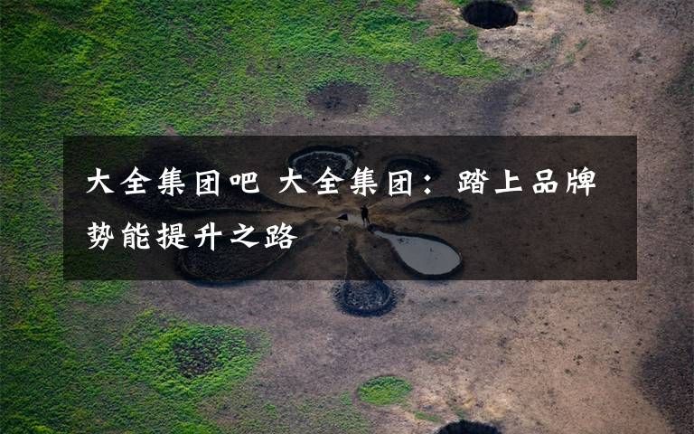 大全集团吧 大全集团:踏上品牌势能提升之路