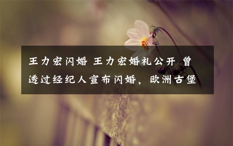 王力宏闪婚 王力宏婚礼公开 曾透过经纪人宣布闪婚,欧洲古堡牵手李靓蕾