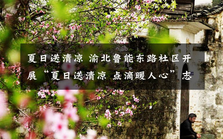 夏日送清凉 渝北鲁能东路社区开展“夏日送清凉 点滴暖人心”志愿服务活动