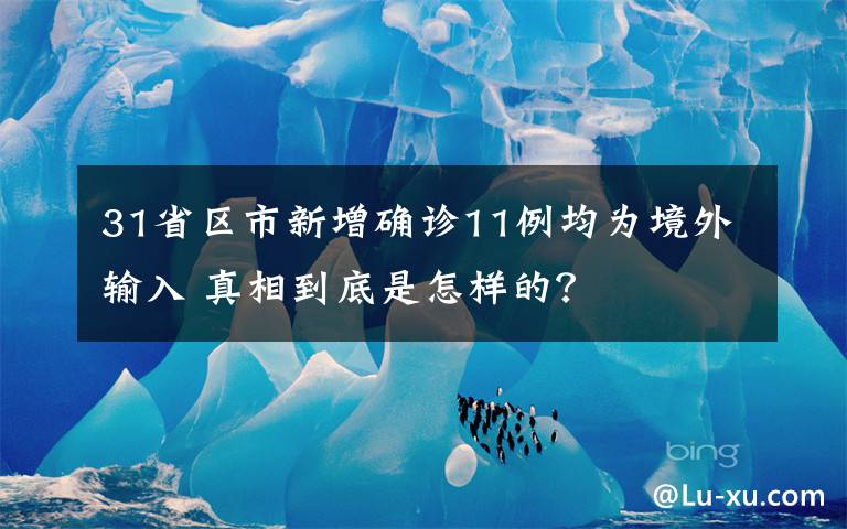 31省区市新增确诊11例均为境外输入 真相到底是怎样的?
