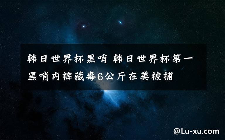 韩日世界杯黑哨 韩日世界杯第一黑哨内裤藏毒6公斤在美被捕