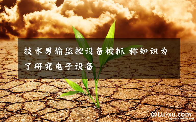 技术男偷监控设备被抓 称知识为了研究电子设备