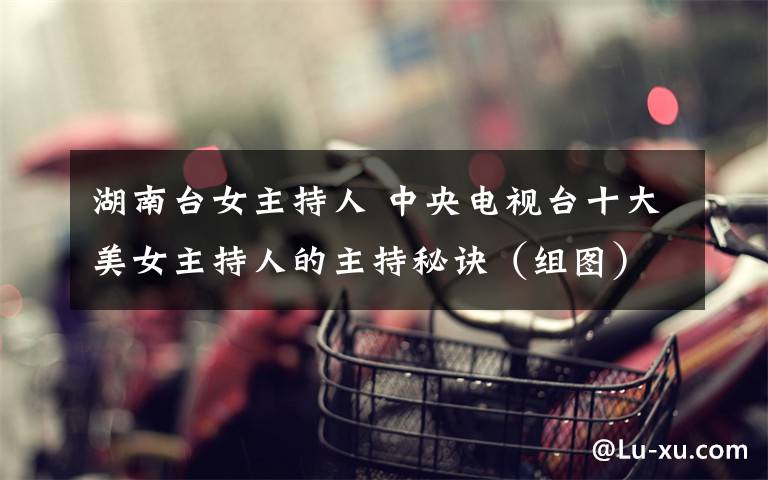 湖南台女主持人 中央电视台十大美女主持人的主持秘诀（组图）