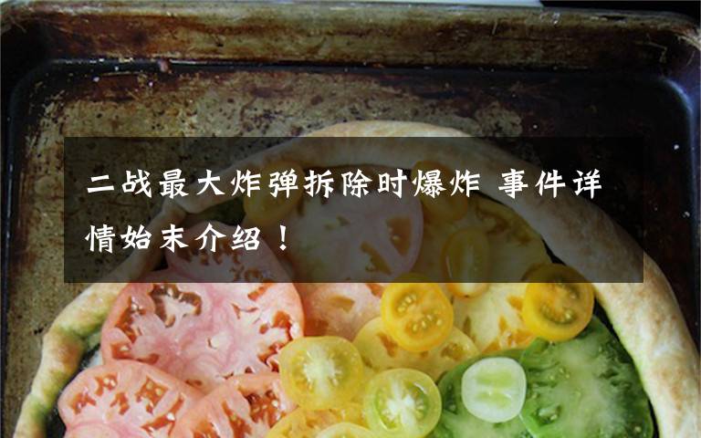 二战最大炸弹拆除时爆炸 事件详情始末介绍！