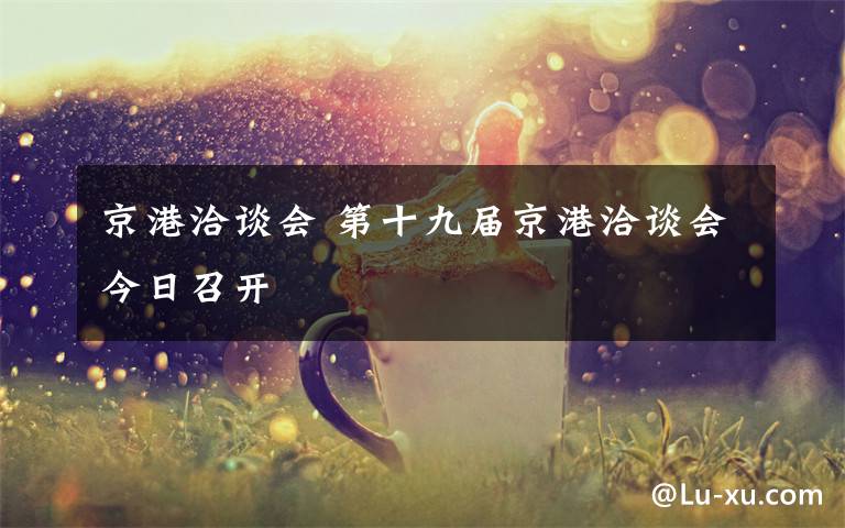 京港洽谈会 第十九届京港洽谈会今日召开