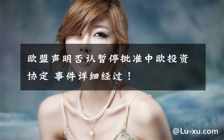 欧盟声明否认暂停批准中欧投资协定 事件详细经过!