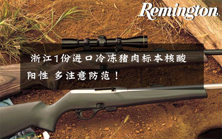 浙江1份进口冷冻猪肉标本核酸阳性 多注意防范!