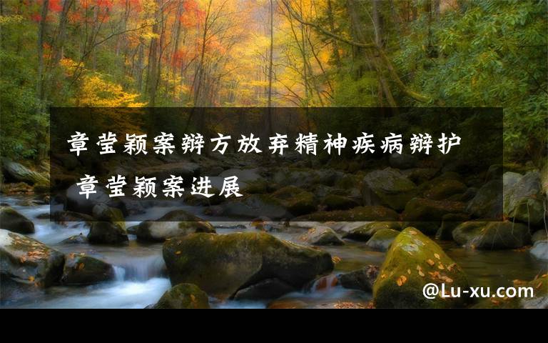 章莹颖案辩方放弃精神疾病辩护 章莹颖案进展