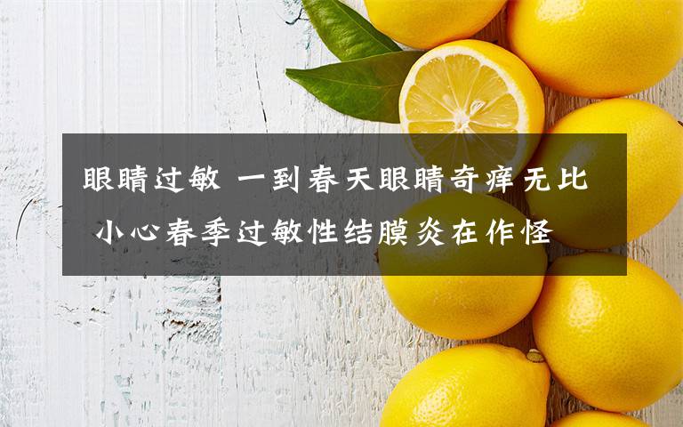 眼睛过敏 一到春天眼睛奇痒无比 小心春季过敏性结膜炎在作怪