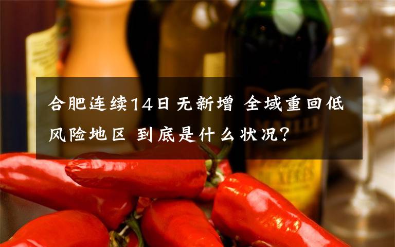 合肥连续14日无新增 全域重回低风险地区 到底是什么状况?