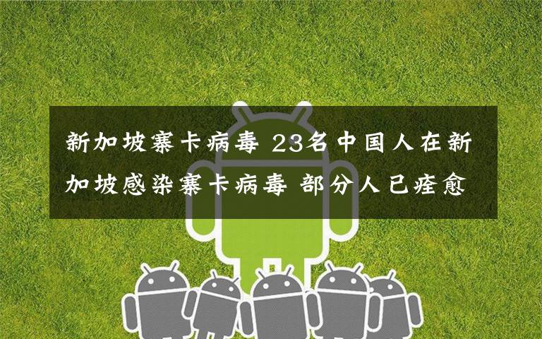 新加坡寨卡病毒 23名中国人在新加坡感染寨卡病毒 部分人已痊愈