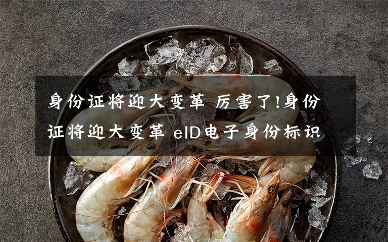 身份证将迎大变革 厉害了!身份证将迎大变革 eID电子身份标识实现“多点开花”