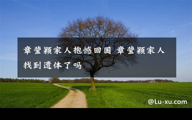 章莹颖家人抱憾回国 章莹颖家人找到遗体了吗