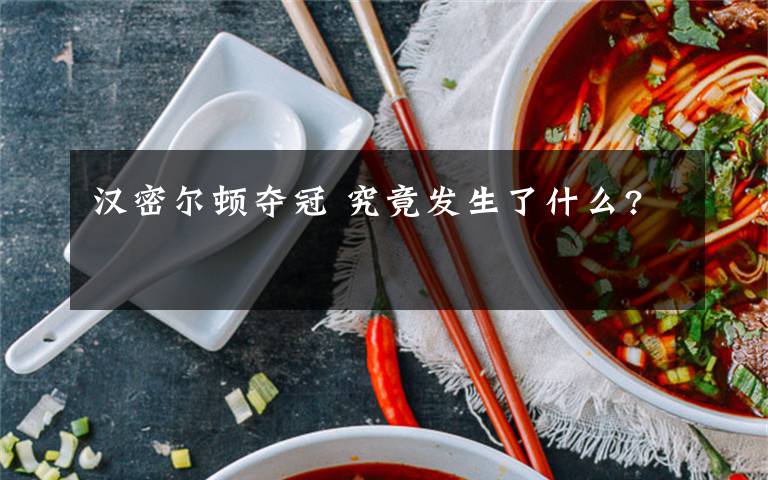 汉密尔顿夺冠 究竟发生了什么?