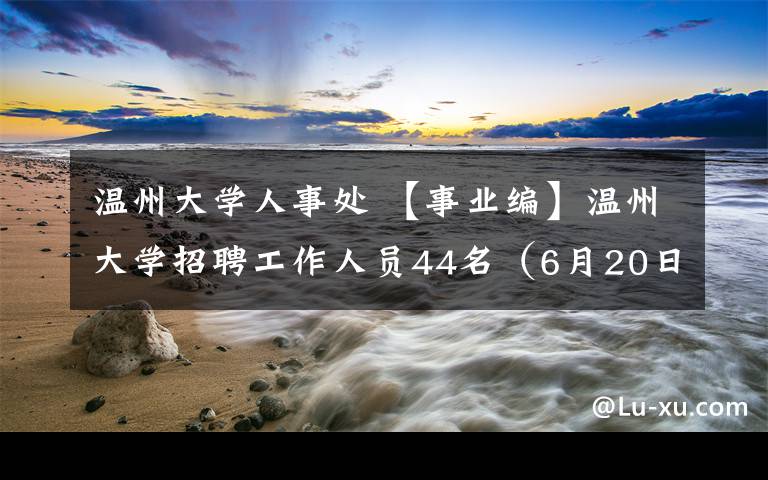 温州大学人事处 【事业编】温州大学招聘工作人员44名(6月20日-7月9日报名)
