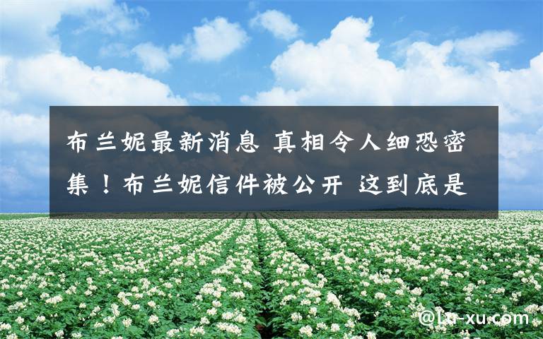 布兰妮最新消息 真相令人细恐密集!布兰妮信件被公开 这到底是怎么一回事