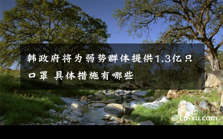 韩政府将为弱势群体提供1.3亿只口罩 具体措施有哪些