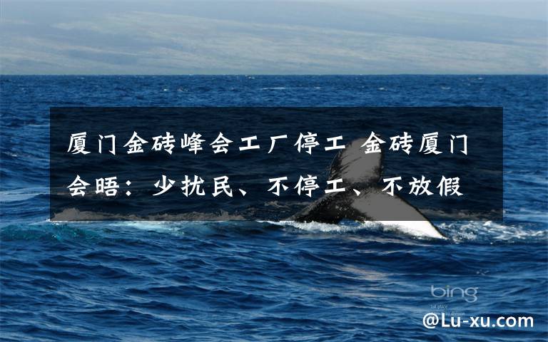 厦门金砖峰会工厂停工 金砖厦门会晤：少扰民、不停工、不放假