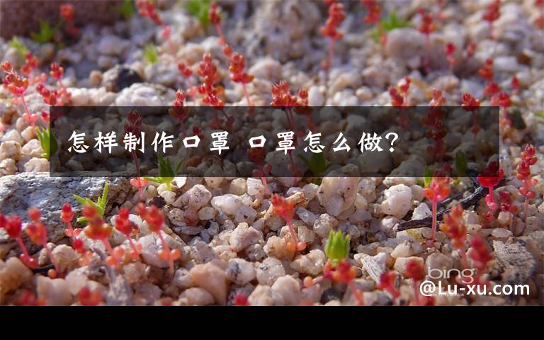怎样制作口罩 口罩怎么做？