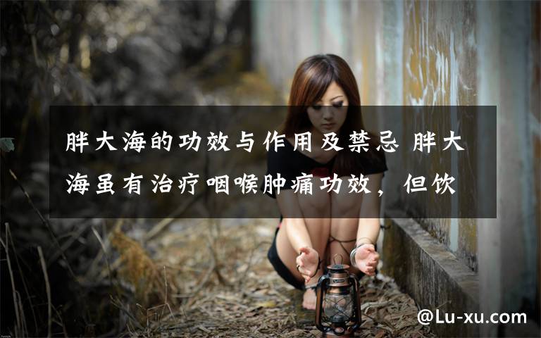 胖大海的功效与作用及禁忌 胖大海虽有治疗咽喉肿痛功效,但饮用不当会致命!