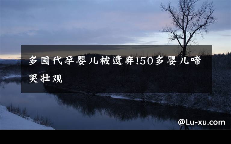 多国代孕婴儿被遗弃!50多婴儿啼哭壮观