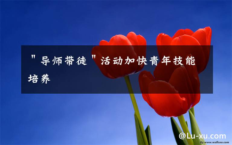 "导师带徒"活动加快青年技能培养