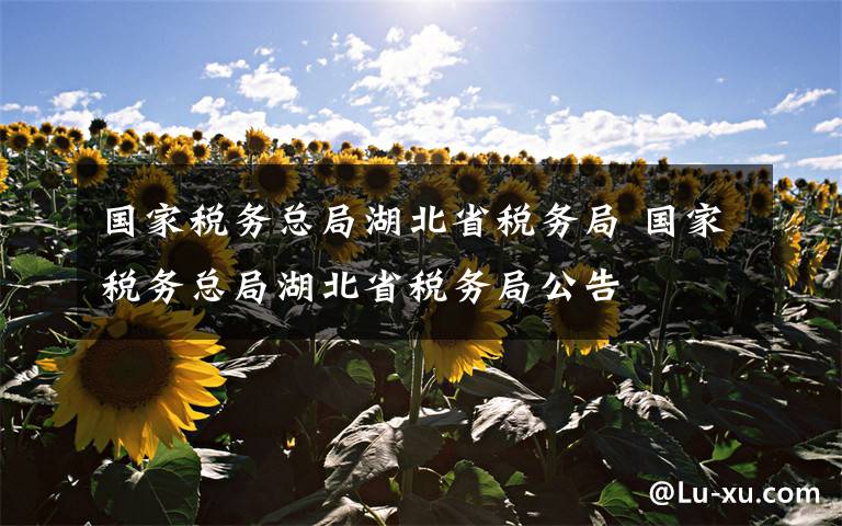 国家税务总局湖北省税务局 国家税务总局湖北省税务局公告