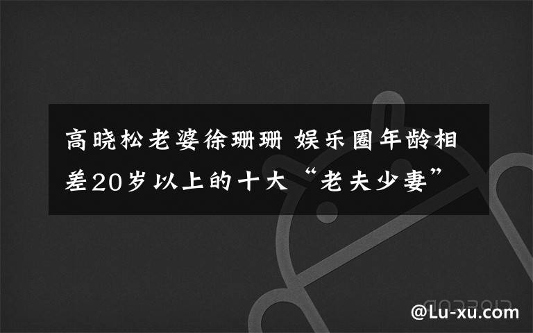 高晓松老婆徐珊珊 娱乐圈年龄相差20岁以上的十大“老夫少妻”明星