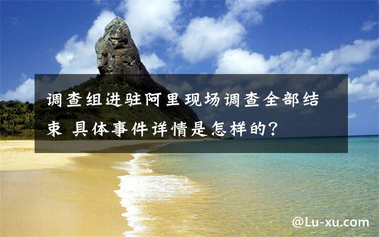 调查组进驻阿里现场调查全部结束 具体事件详情是怎样的?