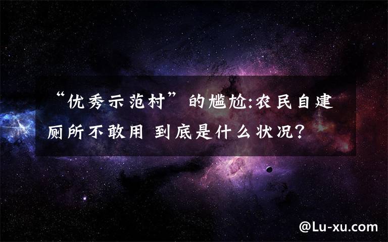 “优秀示范村”的尴尬:农民自建厕所不敢用 到底是什么状况?