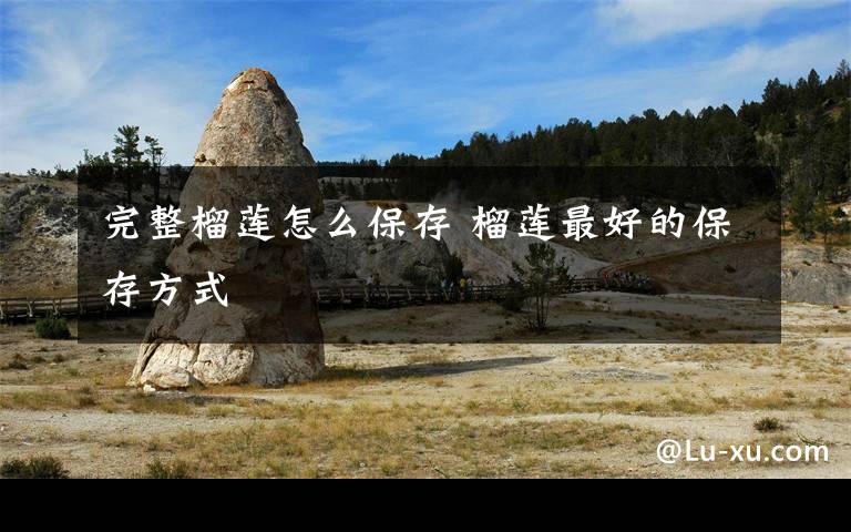 完整榴莲怎么保存 榴莲最好的保存方式