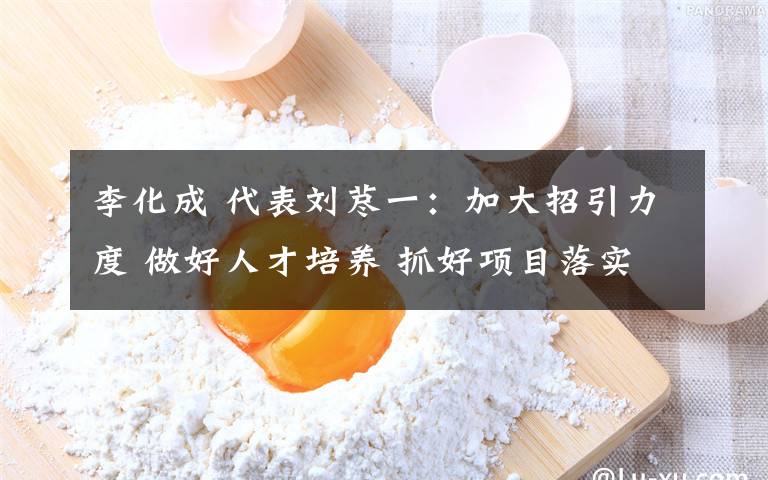 李化成 代表刘荩一:加大招引力度 做好人才培养 抓好项目落实