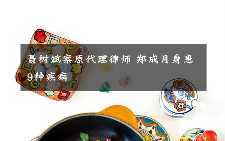 聂树斌案原代理律师 郑成月身患9种疾病