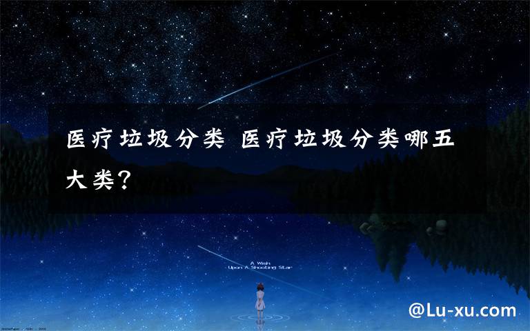 医疗垃圾分类 医疗垃圾分类哪五大类?