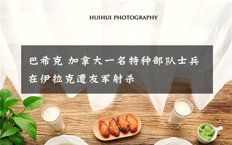 巴希克 加拿大一名特种部队士兵在伊拉克遭友军射杀