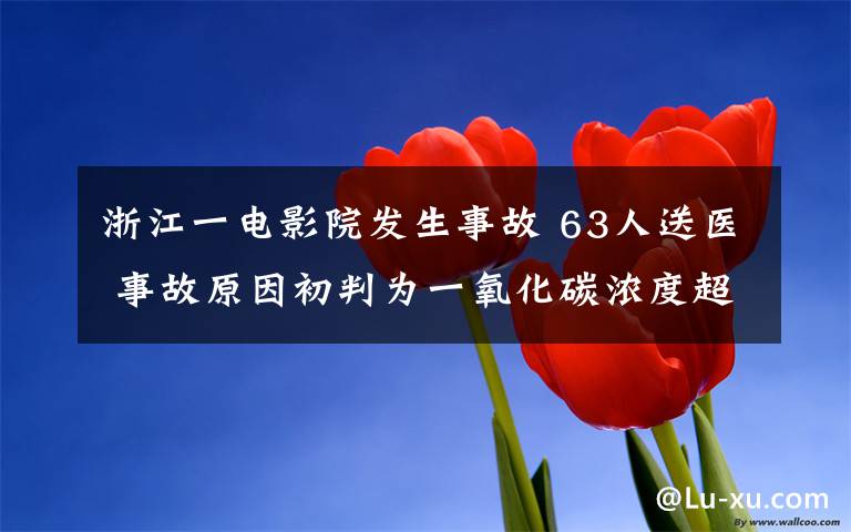 浙江一电影院发生事故 63人送医 事故原因初判为一氧化碳浓度超标