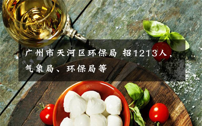 广州市天河区环保局 招1213人,气象局、环保局等