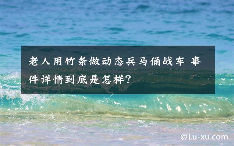 老人用竹条做动态兵马俑战车 事件详情到底是怎样?