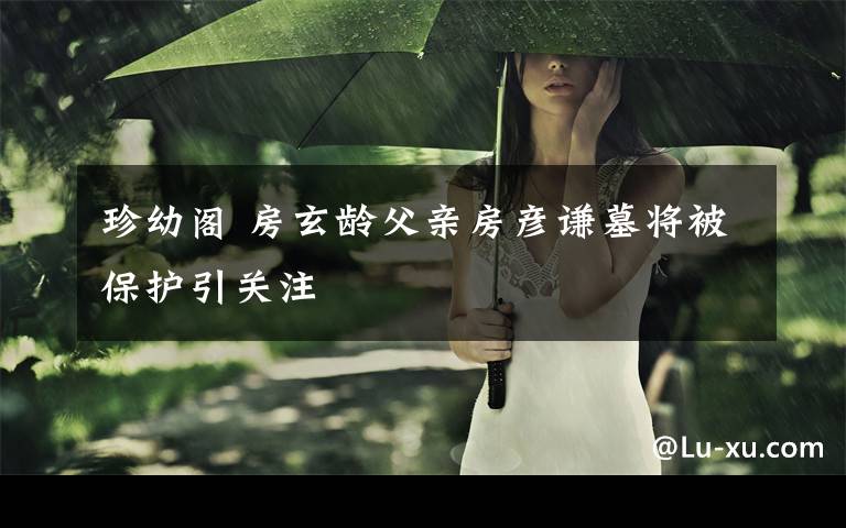 珍幼阁 房玄龄父亲房彦谦墓将被保护引关注