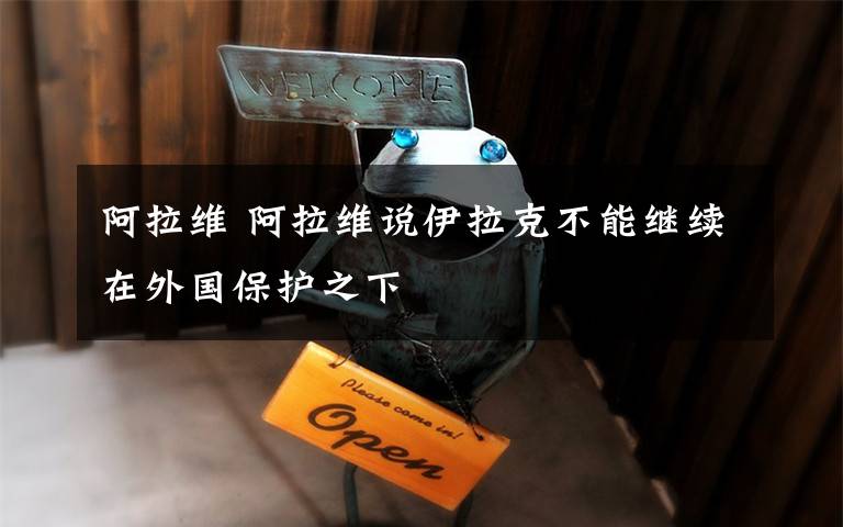 阿拉维 阿拉维说伊拉克不能继续在外国保护之下