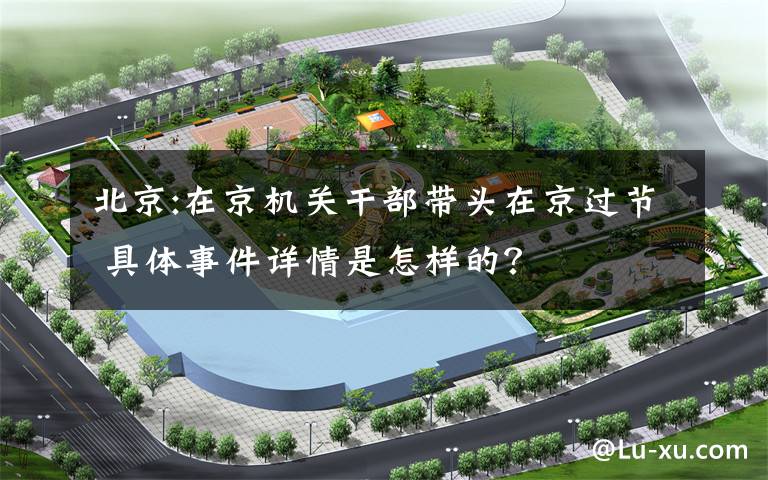 北京:在京机关干部带头在京过节 具体事件详情是怎样的?